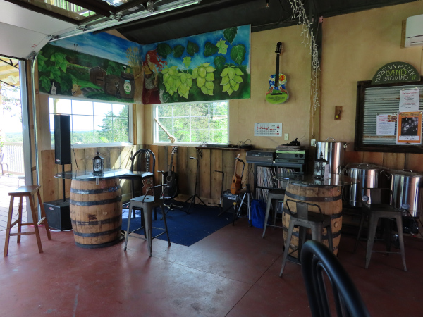 Musician's Area in the Pavilion Tap Room